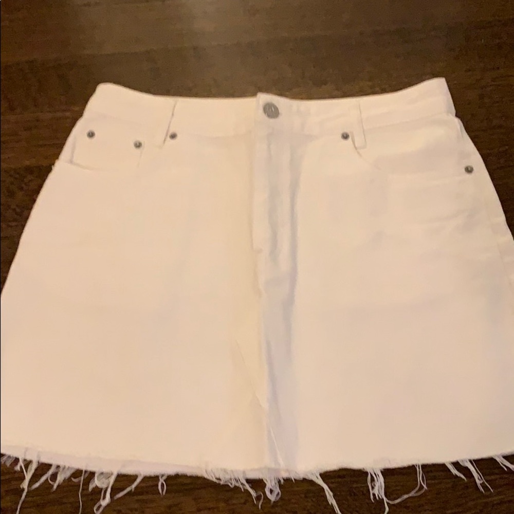 Urban Outfitters White Jean Skirt
